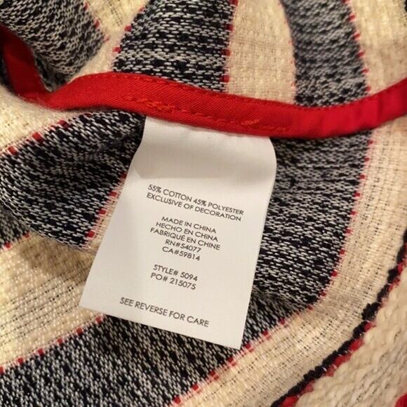 CAbi 5049 Jacket Womens 6 Cruise Nautical Striped Button Tweed Costal Preppy - Picture 9 of 9